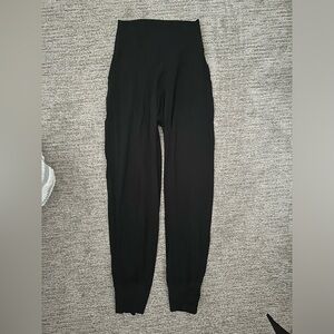 Aerie Offline Black Joggers